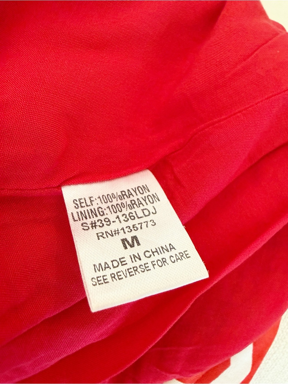 VICI Red Floral Maxi Dress Smocked Back Ruffle Strap Tiered Hem Rayon - Picture 12 of 13